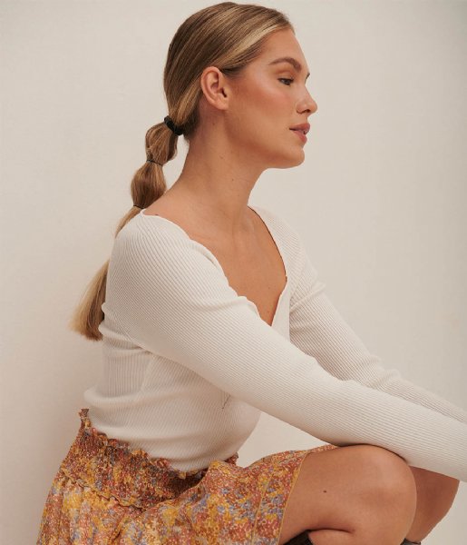 Smocked Mini Skirt