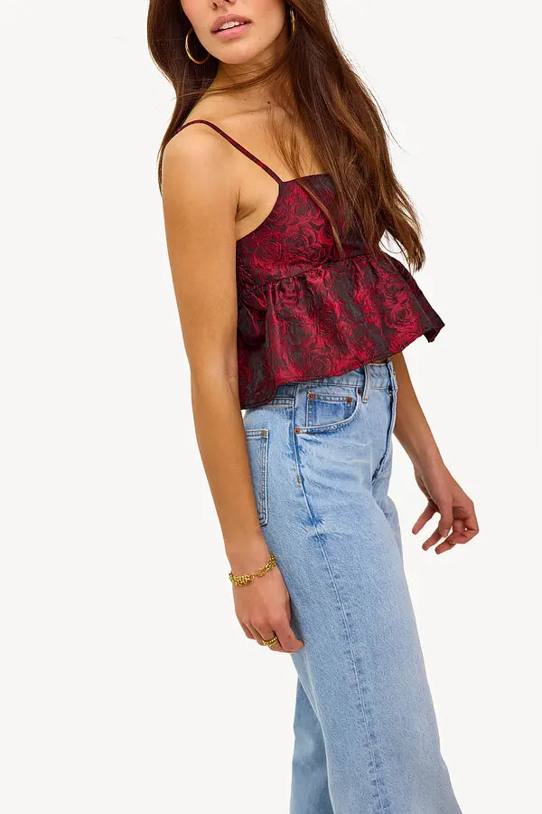 Loavies. - The way that you were Red peplum top