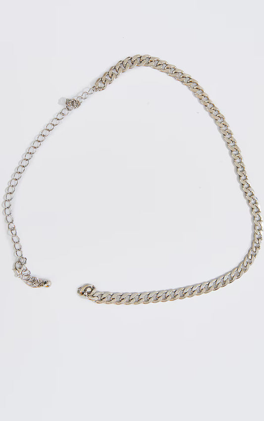 Silver Chunky Single Chain Belt