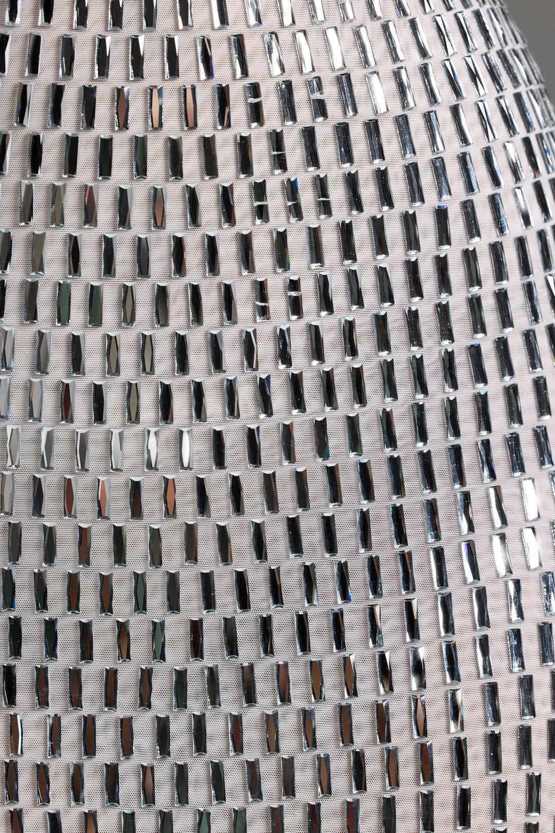 OhPolly - Embellished Strapless Bandeau Maxi Dress in White