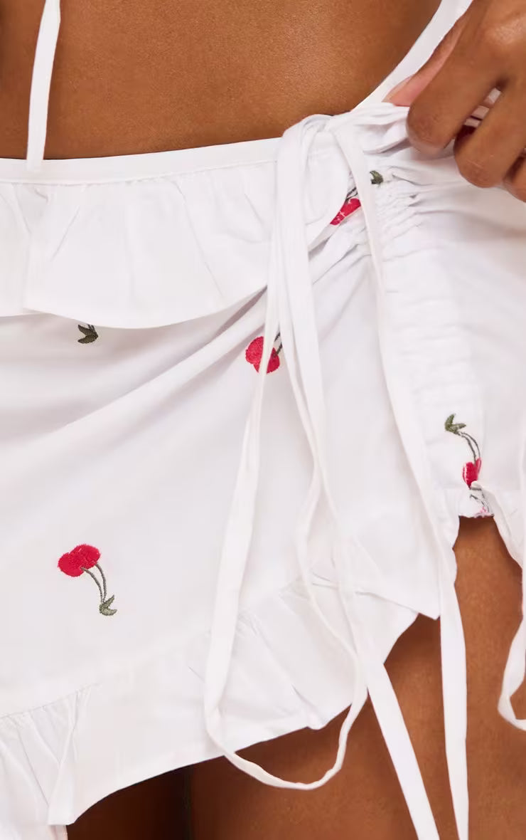 Ego - Mid rise cherry ruffle SET