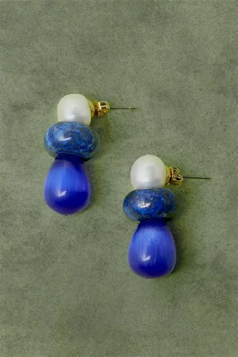 Small Stone Earrings