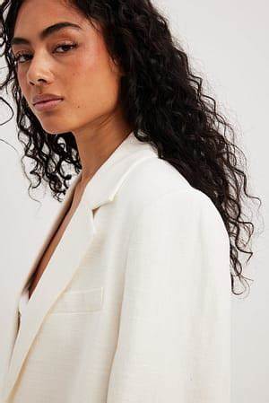 Oversized Linen Blend Blazer