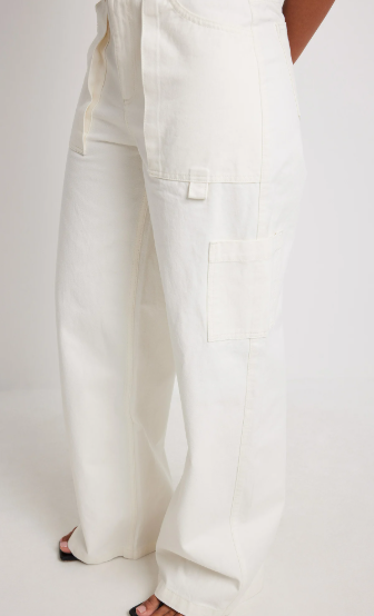 Na-kd - Low Waist Cotton Cargo Pants