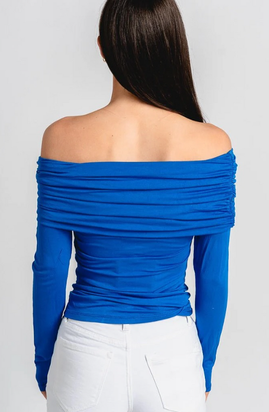 V By Very - plus - Off shoulder top Blue