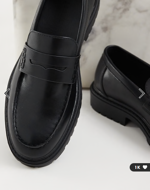 SEQWL Pier chunky loafer in matt black