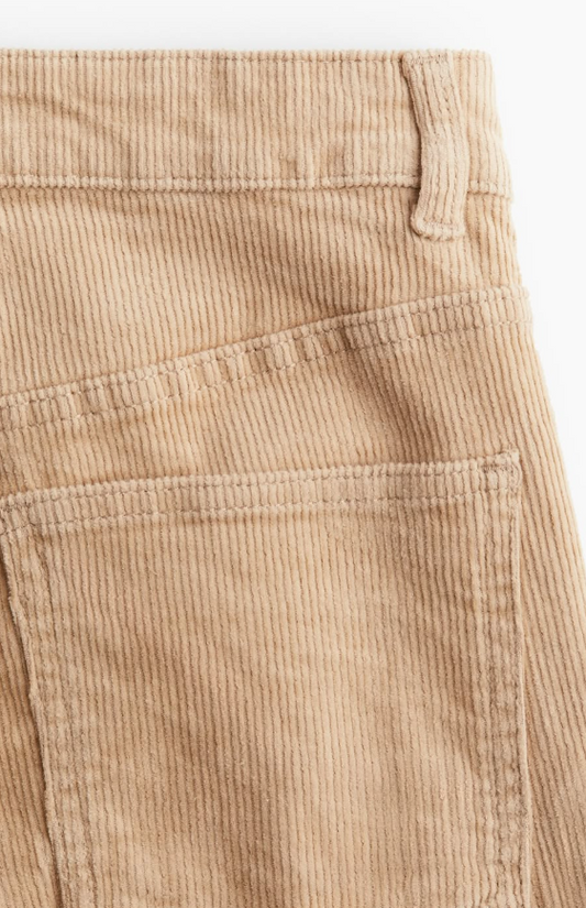 H&M - CORDUROY PANTS - Beige