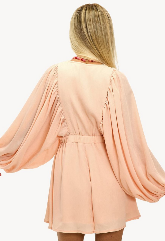 Loavies - Rose-tinted melodies Koraalkleurige playsuit