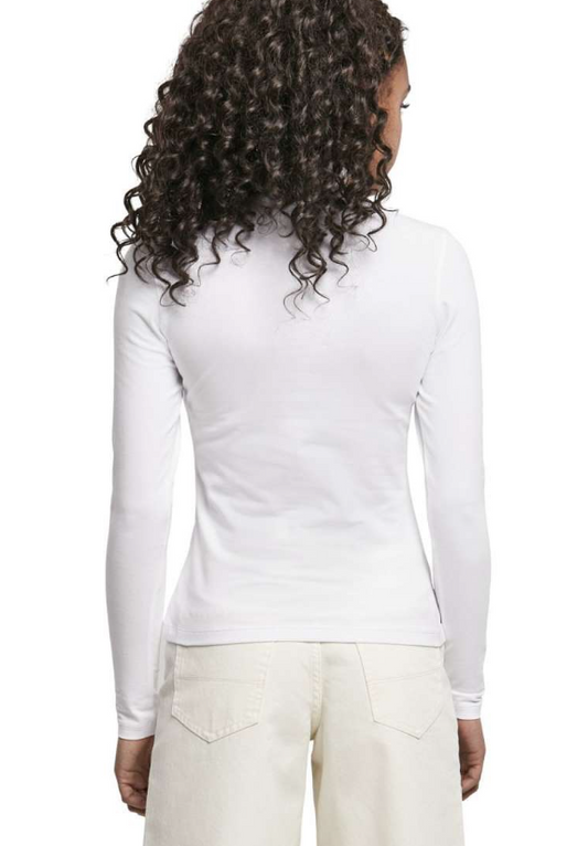 Urban Classics Ladies - Cut-Out Turtleneck Longsleeve