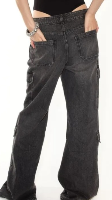 H&M - Denim Cargo Pants, H&M women
