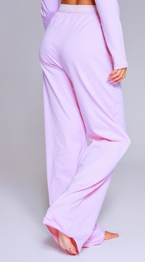 Plt - Baby Pink Tape Detail PJ Trousers