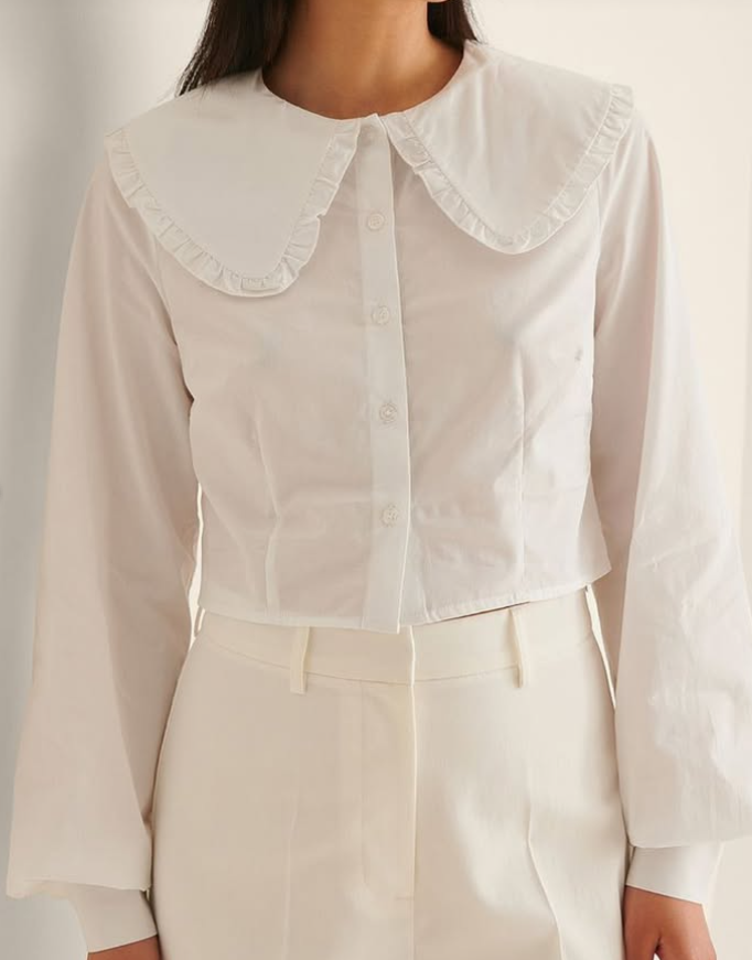 Big Collar Cotton Blouse