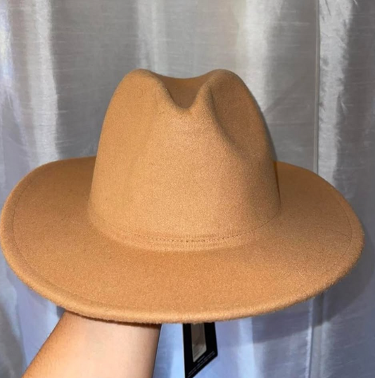 Tan Fedora Hat