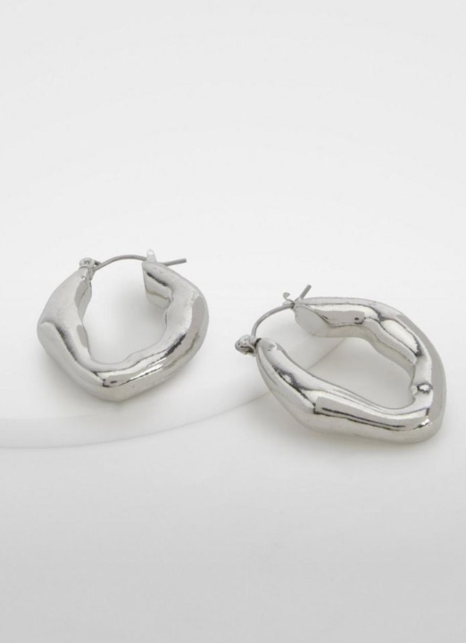 Chunky Abstract Hoop Earings