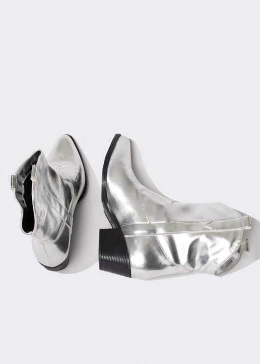 Faux Leather High Sole Boot