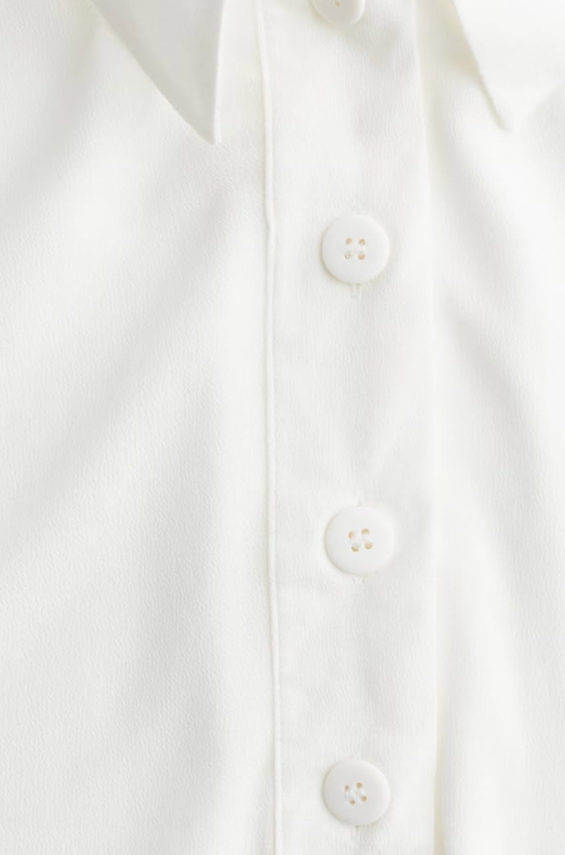 H&M - SHEER CREPE POLO SHIRT
