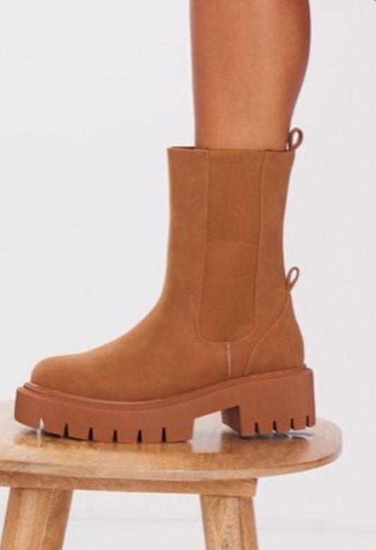 Chunky Double Sole Chelsea Boots