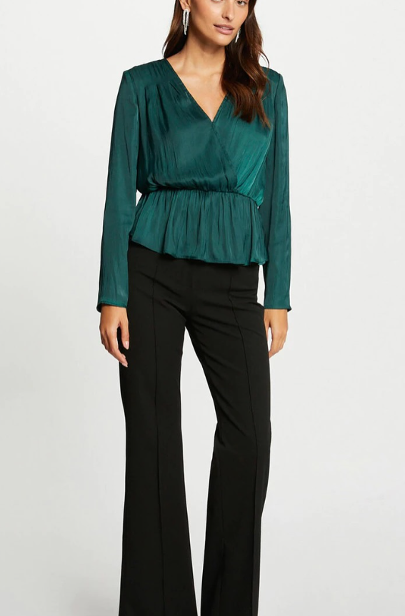 MORGAN Long Sleeve Blouse Green