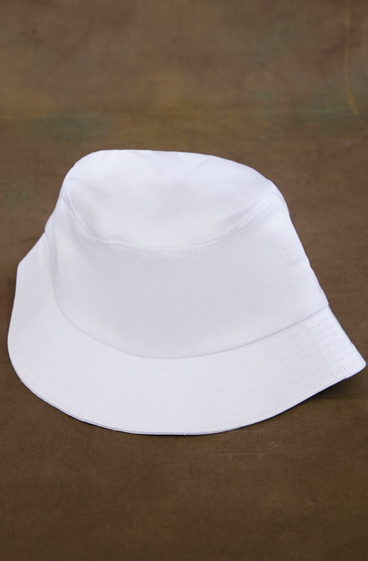 White Plain Bucket Hat