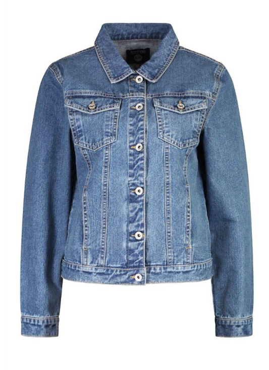 Boohoo - Denim Western Jacket - mid blue
