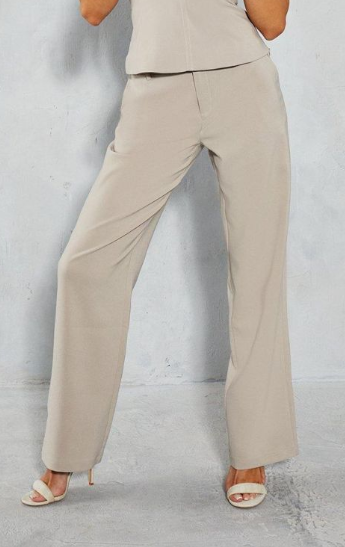 Low Rise Straight Leg Trousers