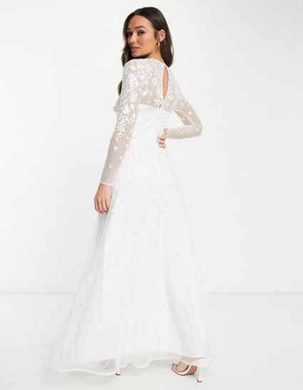 Holly Embroidered V-neck Wedding Dress