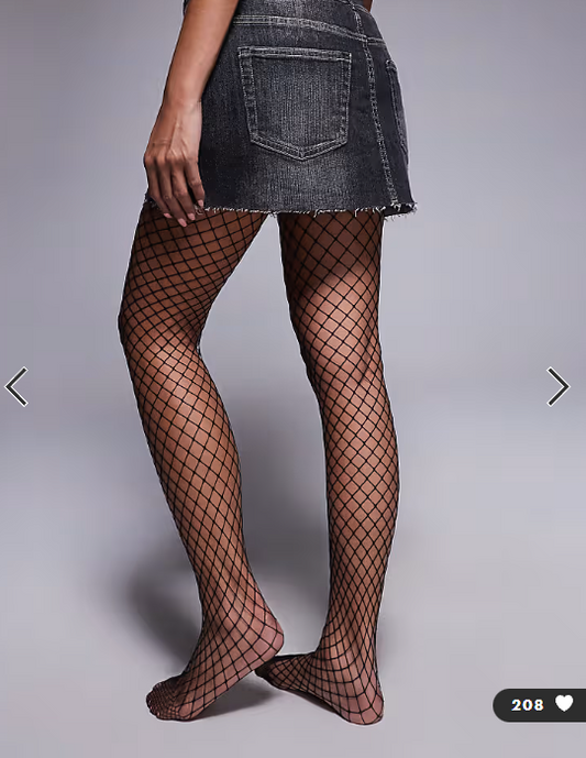 Ann Summers giant fishnet tights in black