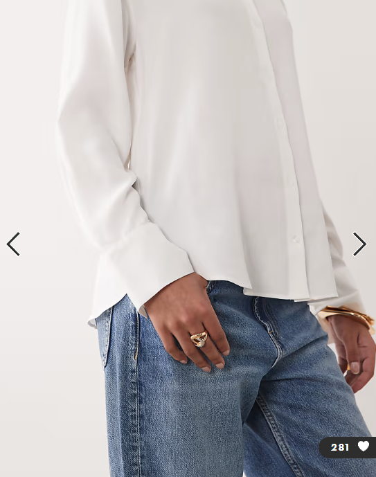 Mango classic shirt in cream