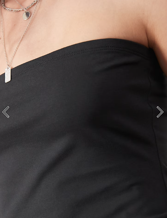 COLLUSION bandeau mini dress