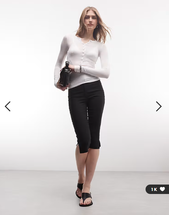Weekday long sleeve henley t-shirt in white exclusive to ASOS