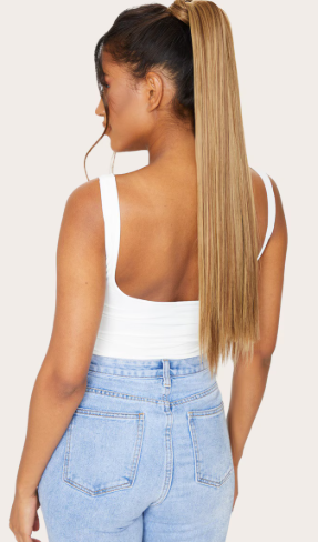 LullaBellz Grande Lengths 26" Straight Pony Mellow Brown