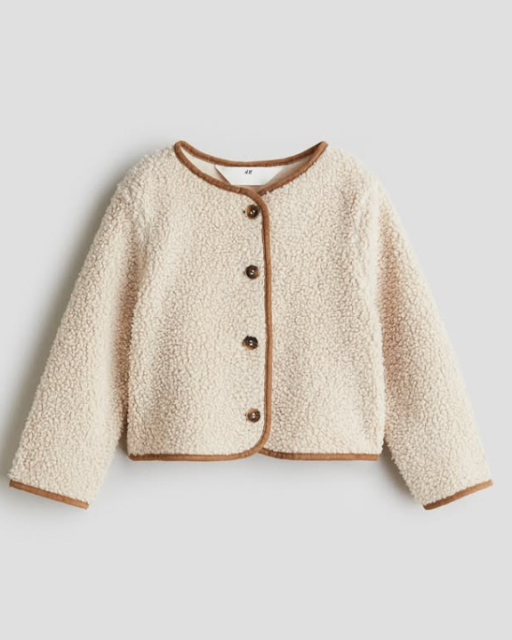 H&M - TEDDY FLEECE CARDIGAN