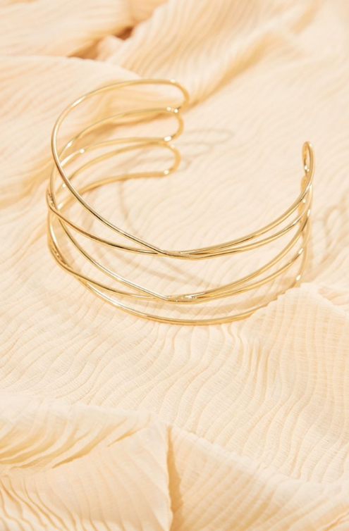 Gold Wirey Statement Choker