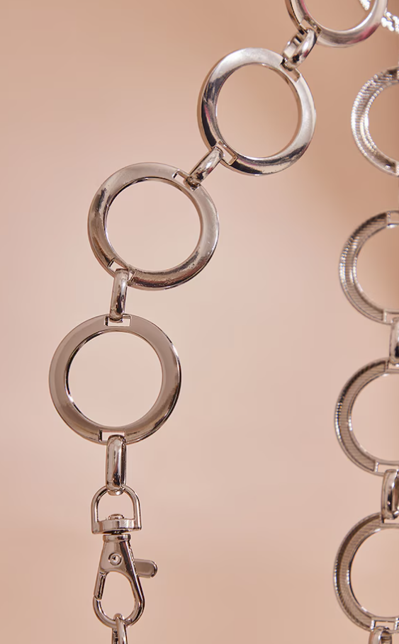 Silver Circle Chain Belt