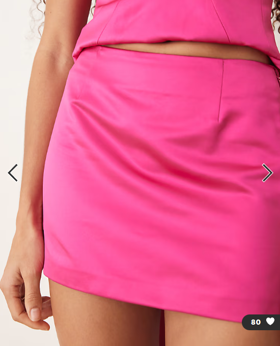 ASOS DESIGN tailored oversized bow detail mini skirt co-ord in magenta