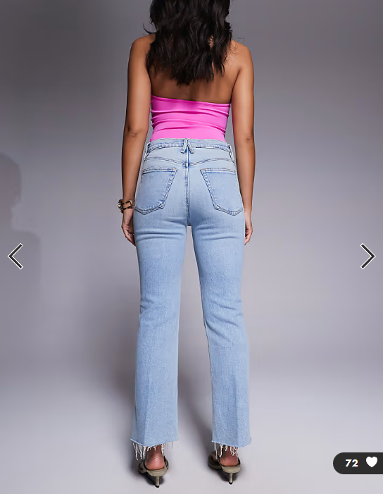 Good American good standard kick flare jeans in blue
