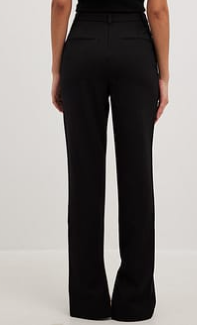 High Waist Slit Suit Trousers