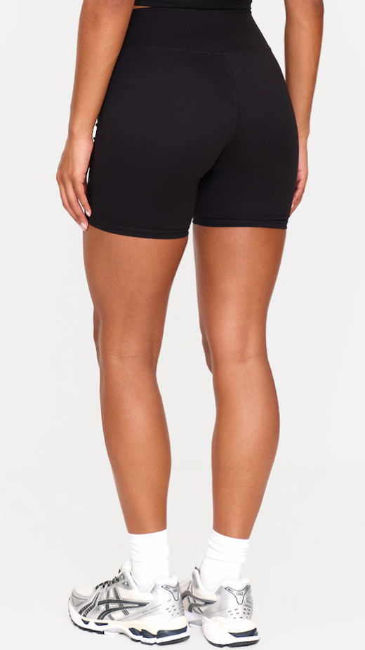 Black Ultimate Sculpt High Waist Gym Shorts