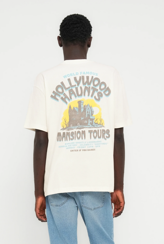 Hollister Co. BAGGY CITY - Print T-shirt - white