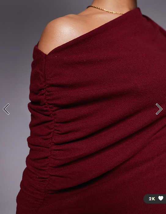 ASOS DESIGN supersoft cape overlay mini dress in burgundy