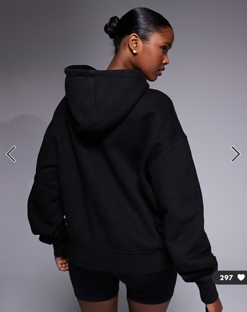 4505 Icon Rest Day heavyweight 440gsm cotton oversized hoodie in washed black