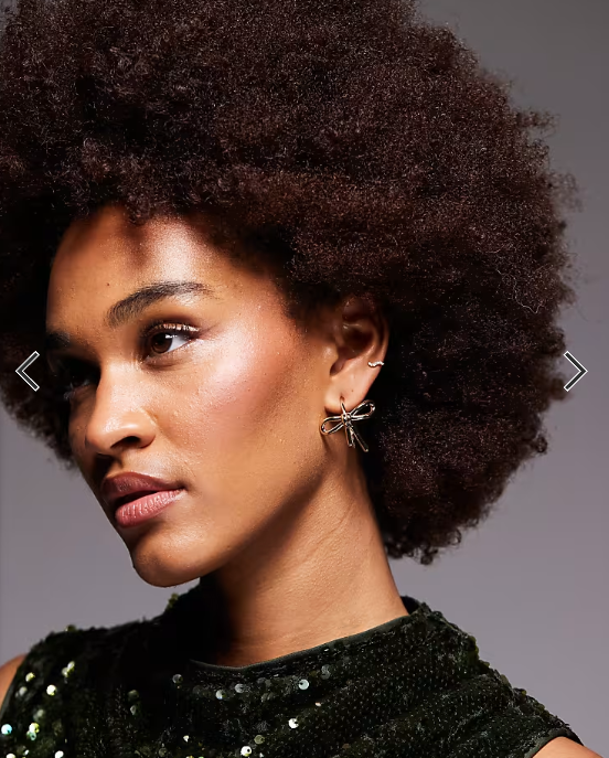 ALDO daniiella Bow hoop earrings in gold