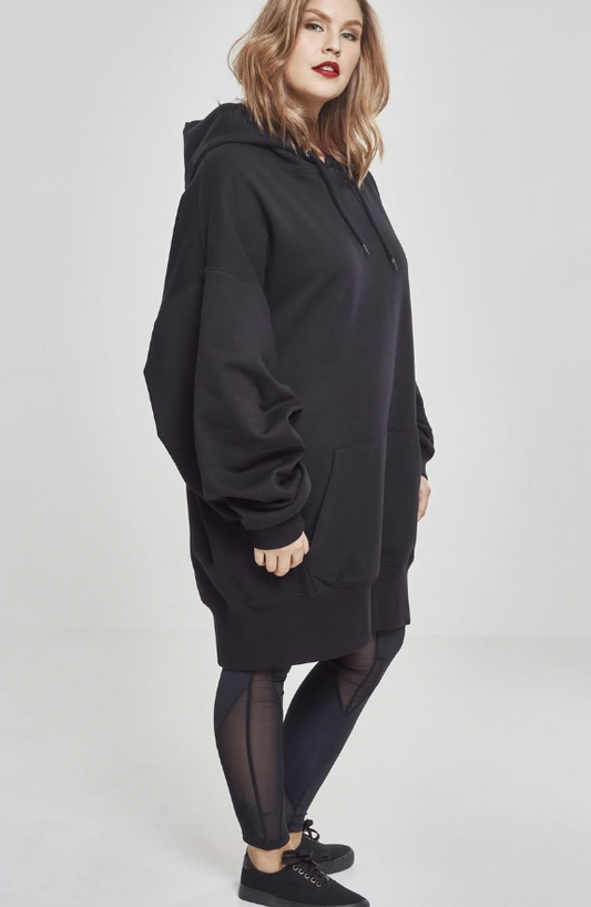 Urban Classics - Ladies Long Oversize Hoody black.