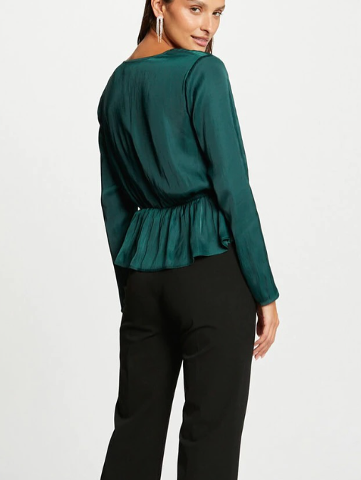 MORGAN Long Sleeve Blouse Green
