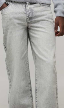 Boohoo Man Relaxed Fit Washed Ice Grey Jeans