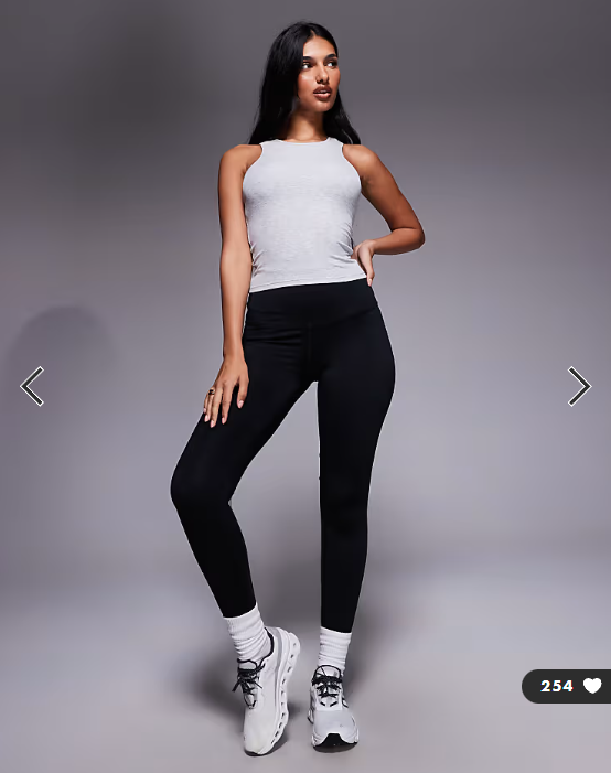 4505 plush lightweight ribbed racer vest with inner bra and removeable padding in grey marl