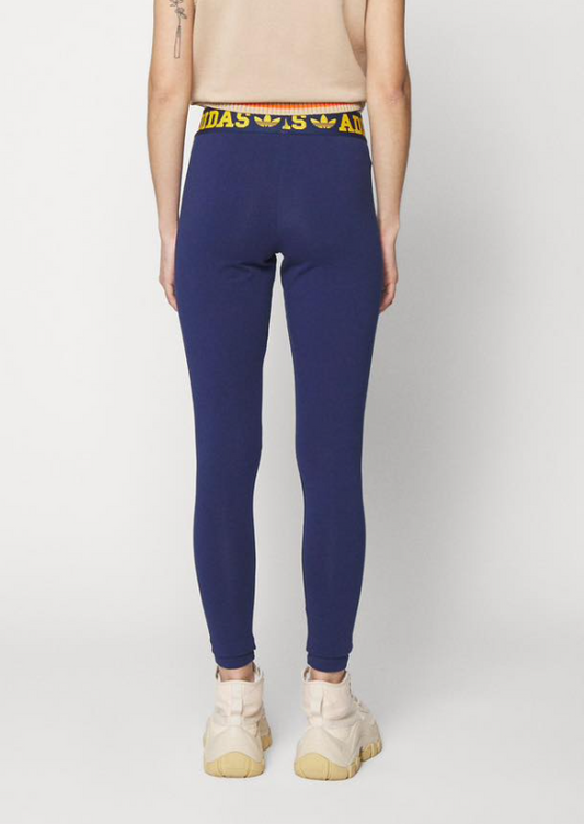 Adidas Originals - LOGO WAISTBAND - Leggings - Trousers - dark blue