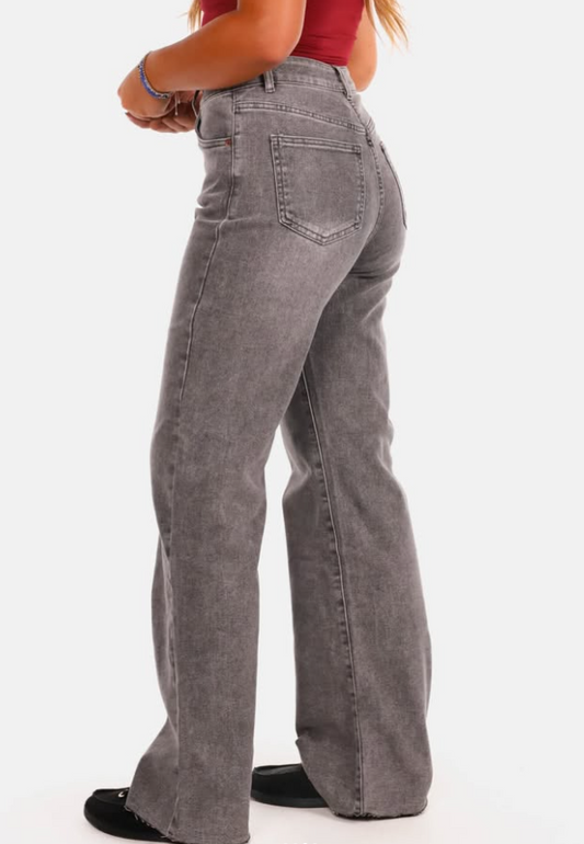 Vs Miss - Wide leg denim wide range grijs