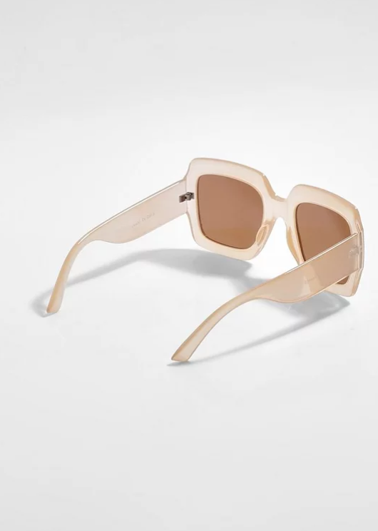 Oversized Brown Lens Tinted Sunglasses
