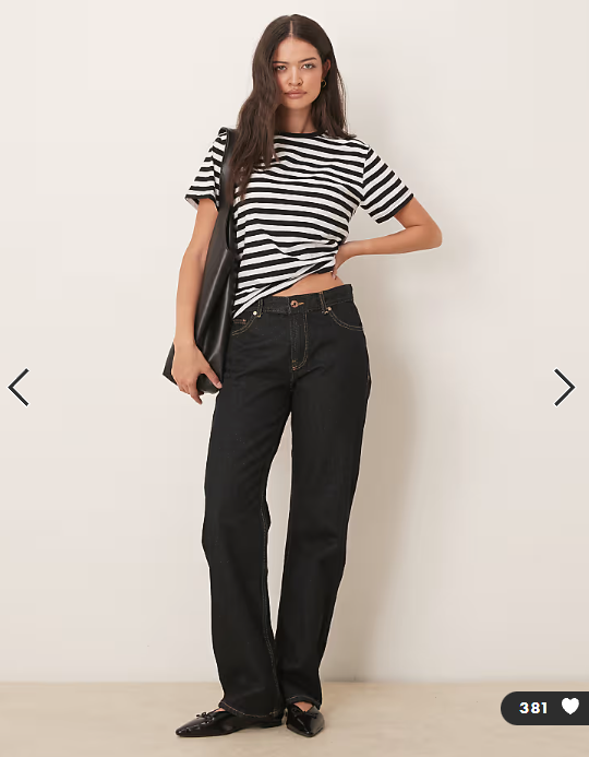 ASOS DESIGN ultimate t-shirt in black and white stripe